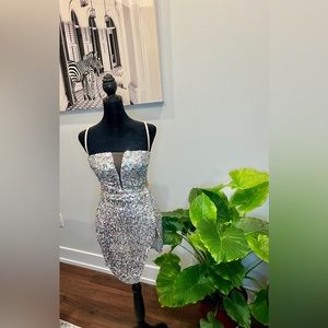 Sequined Mini Dress